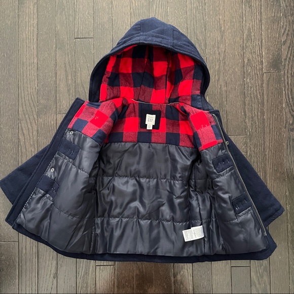 Gap Boy’s Toggle Coat Midnight Blue Size 4 Years - Picture 4 of 7